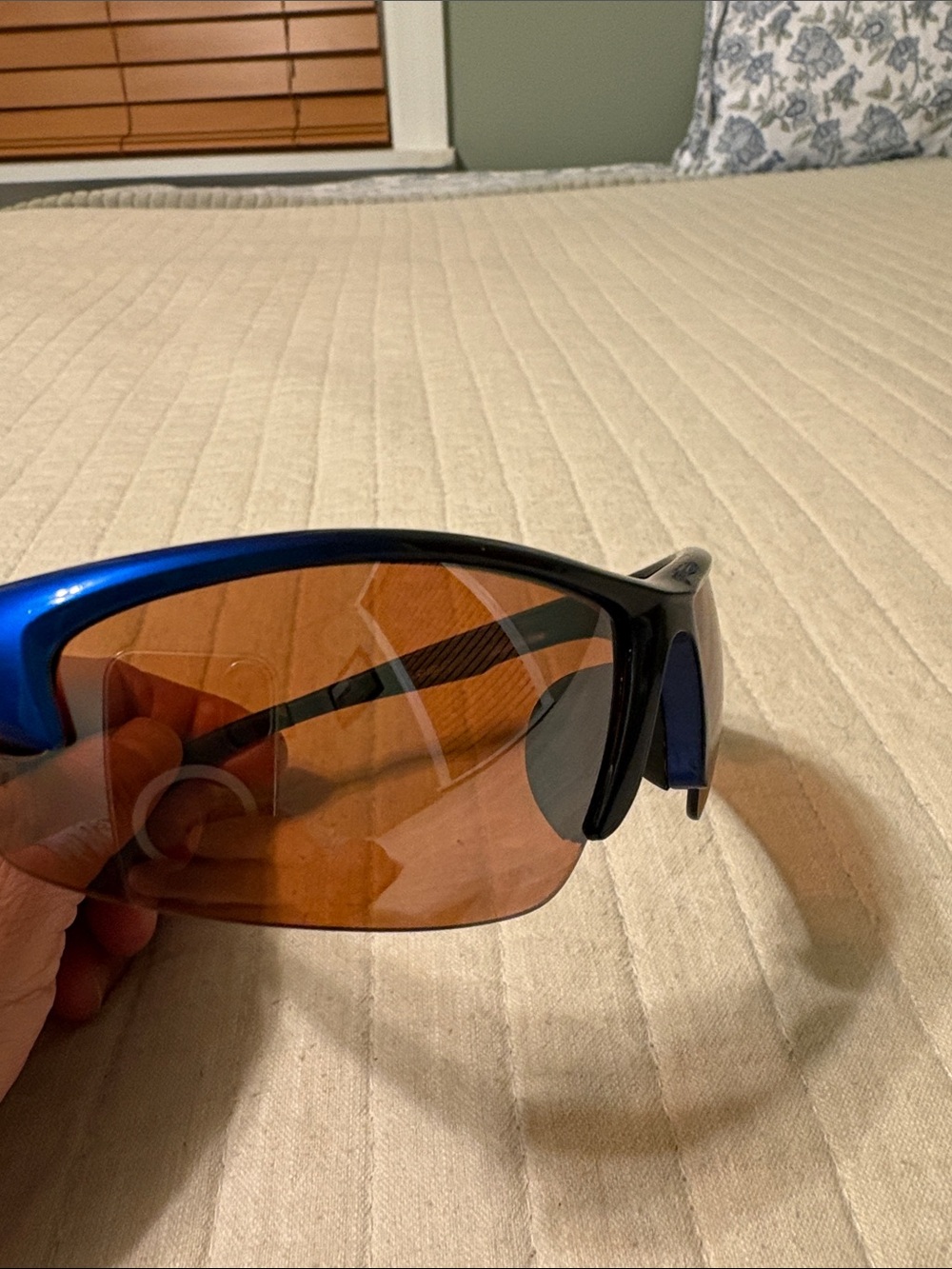 Maxx Sport Sunglasses in Blue with Amber Lens - Picture 6 of 8